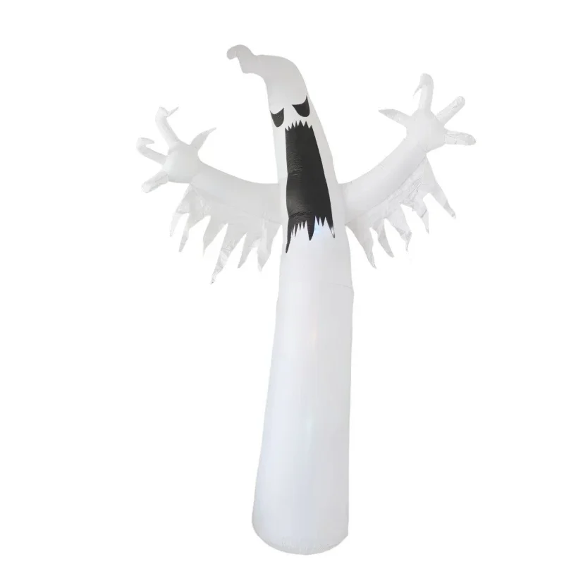 

Halloween air model decorations, white ghost large ornament, scene arrangement will shine, party decoration props are inflata