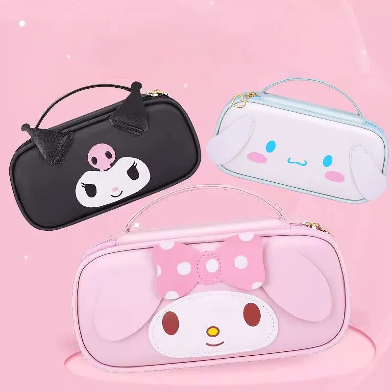 Borsa per il trucco in Pu da donna Anime Sanrio Kuromi Melody Cinnamoroll articoli da toeletta Organizer per cosmetici borsa con cerniera da viaggio