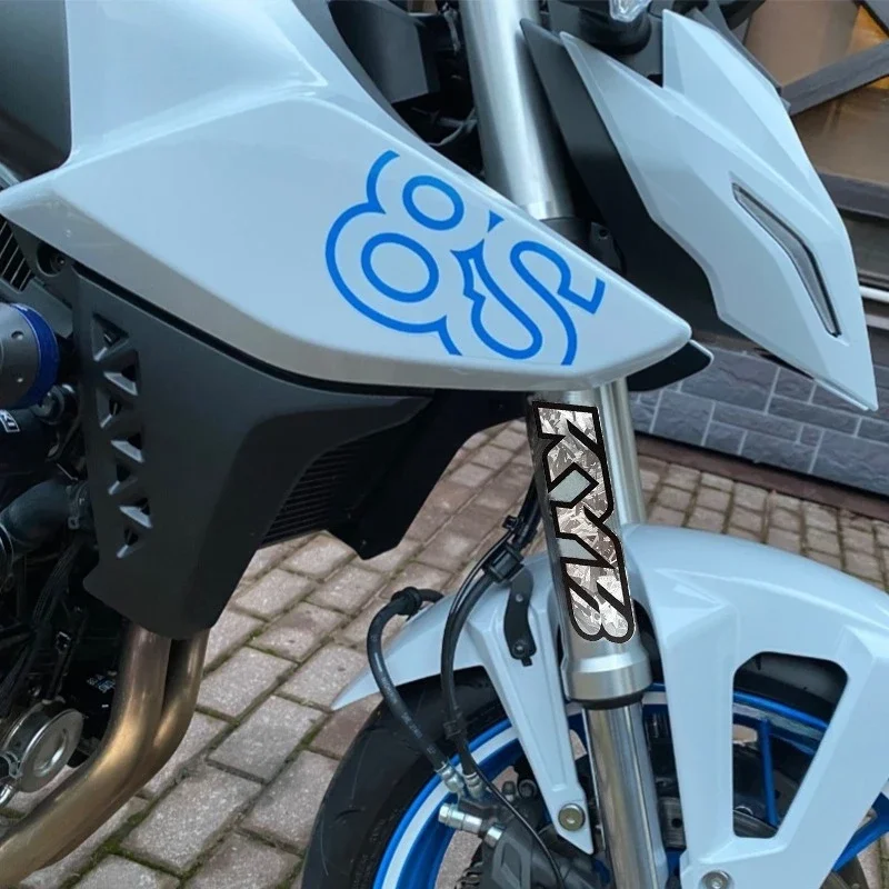 2 Stück Grunge-Textur Reflektierende Vinyl-Aufkleber Wasserdichte Sticker für Motorrad- und Fahrrad-Dekoration – Detail 6