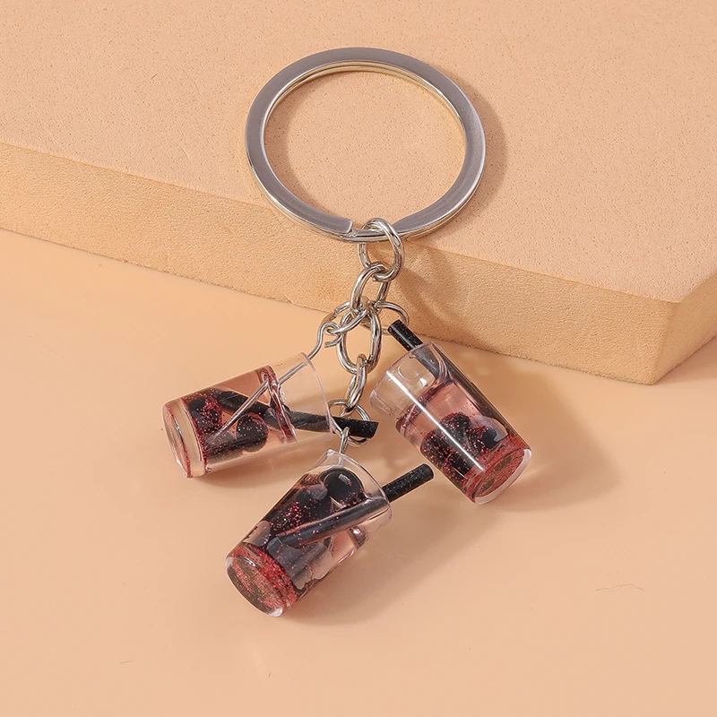 Niedlicher Sommer-Getränkeflaschen-Schlüsselanhänger für Frauen und Männer, Autoschlüssel, Handtaschenanhänger, Schlüsselketten, DIY-Schmuckzubehör – Detail 8