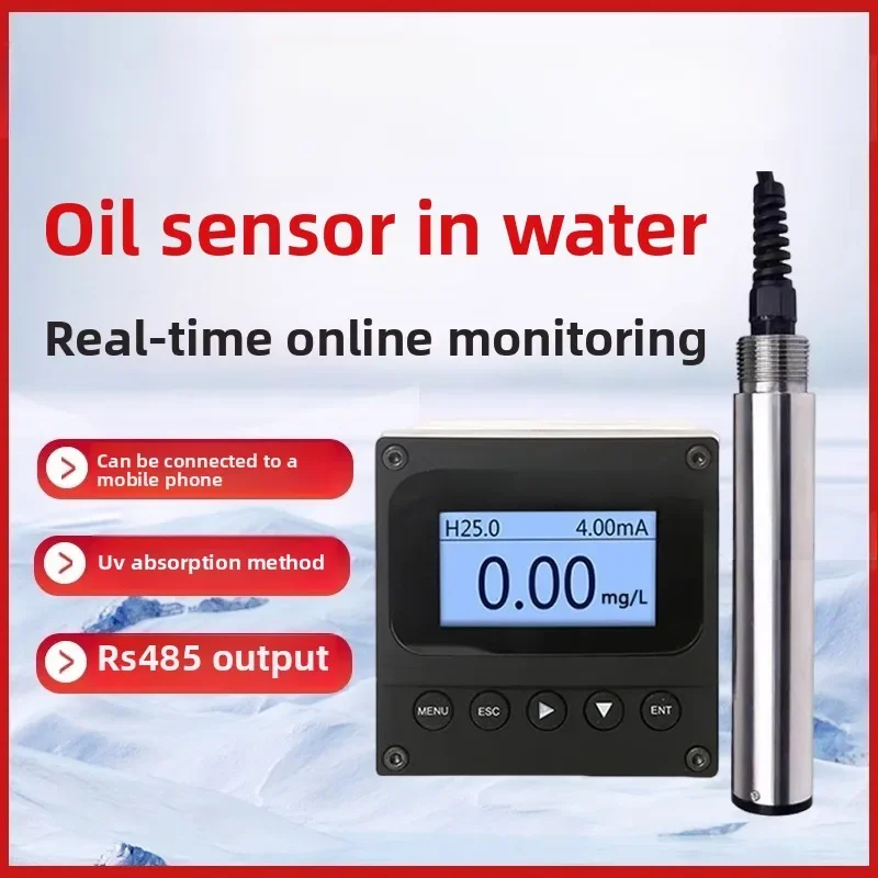 Online water oil detector sensor real-time monitoring of industrial wastewater