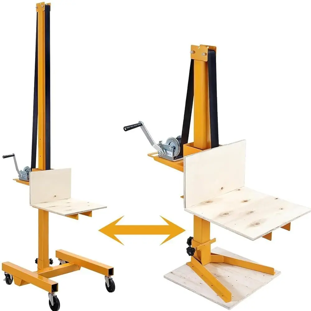 

Hand Pallet Forklift 330lbs Capacity, Adjustable Forks for Pallets & Cabinet Lift