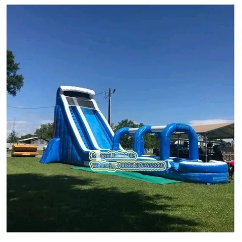 14x3.5m PVC Commercial Use Inflatable Water Slide for Kids, Inflatable Water Pool Slide for Sale
