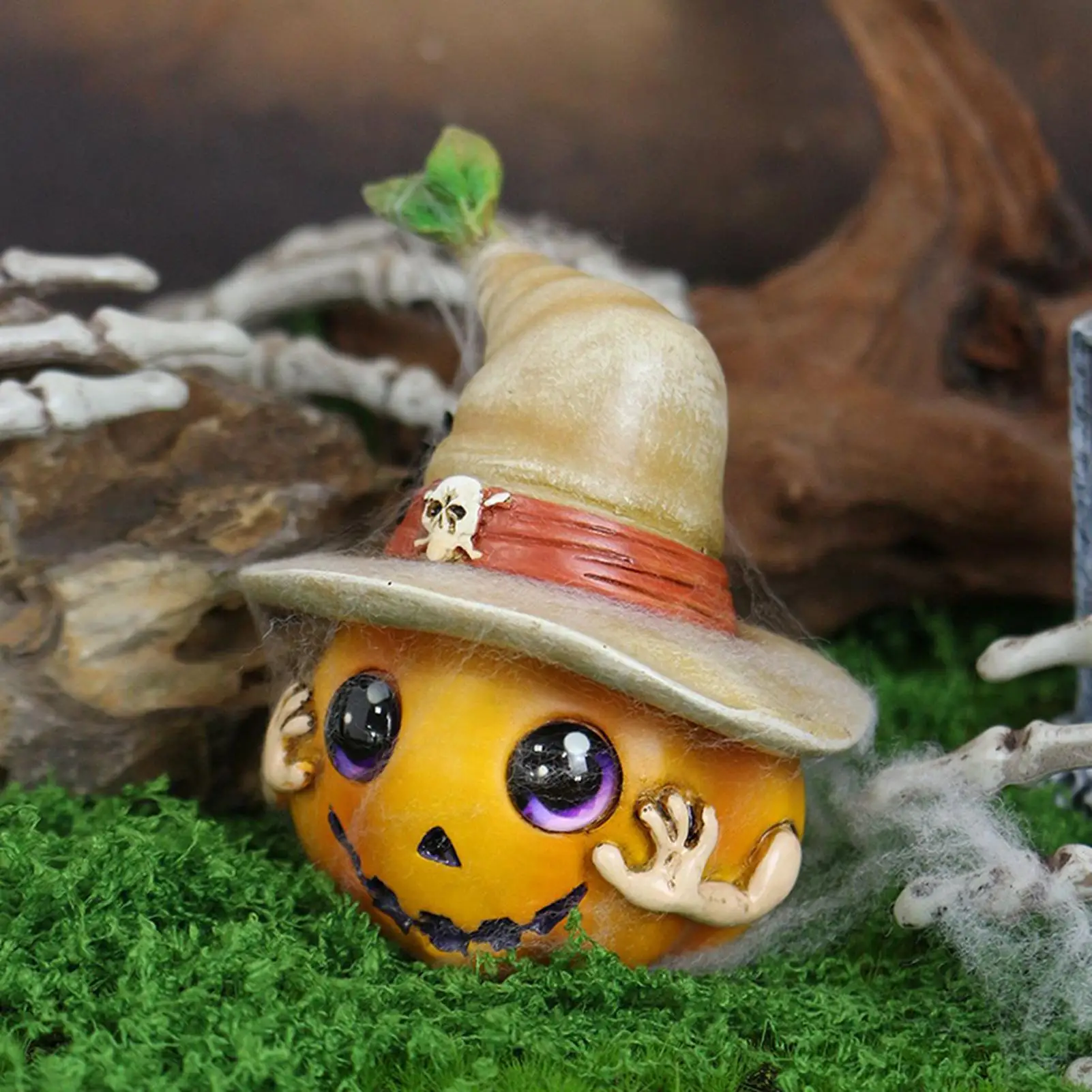 

Осенние украшения, шляпа из смолы, фигурка тыквы, стола, осеннее украшение на День Благодарения, дом, балкон, окно, гостиная, кухня, вечеринка