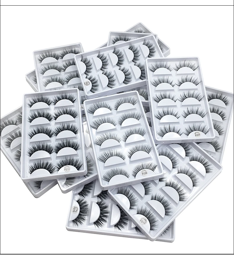 

Lashes 5pcs Eyelashes Makeup Dramatic False Eyelashes Makeup Thick Extension Natural Eyelashes 3D Mink Fake Eyelash Eyes Makeup