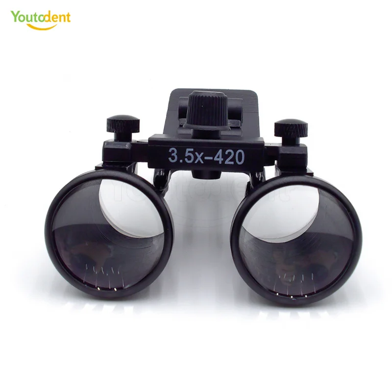 Dental Loupes Accessories 2.5X 3.5X Coated Optical Lens With Clip Magnifying Glass Galilean Binocular Dental Magnifier