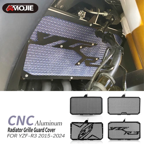 2025 2026 YZF-R3 cubierta protectora de parrilla de radiador para Yamaha YZF R3 YZFR3 2015 2016 2017 2018 2019 2020 2021 2022 2023 2024