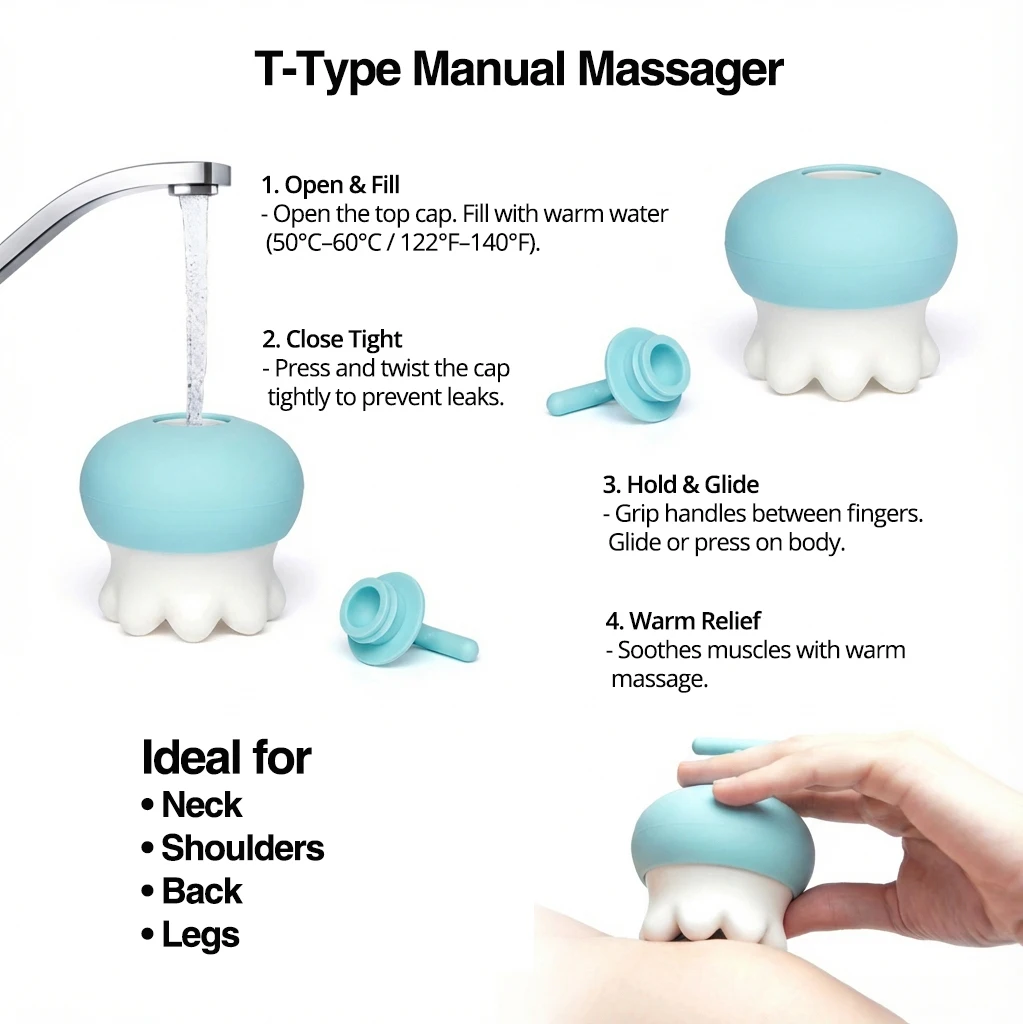 At-Home Head Warming Therapy Ceramic Moxa Jar for Gentle Heat Massage Relieves Stress Headaches&Encourages Deep Rest Easy to Use