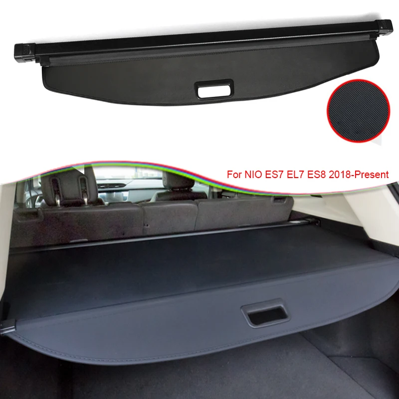 Car Rear Trunk Curtain Cover Rear Rack Partition Shelter Canvas Storage For NIO ES7 EL7 ES8 2018-2025 Internal Auto Accessories