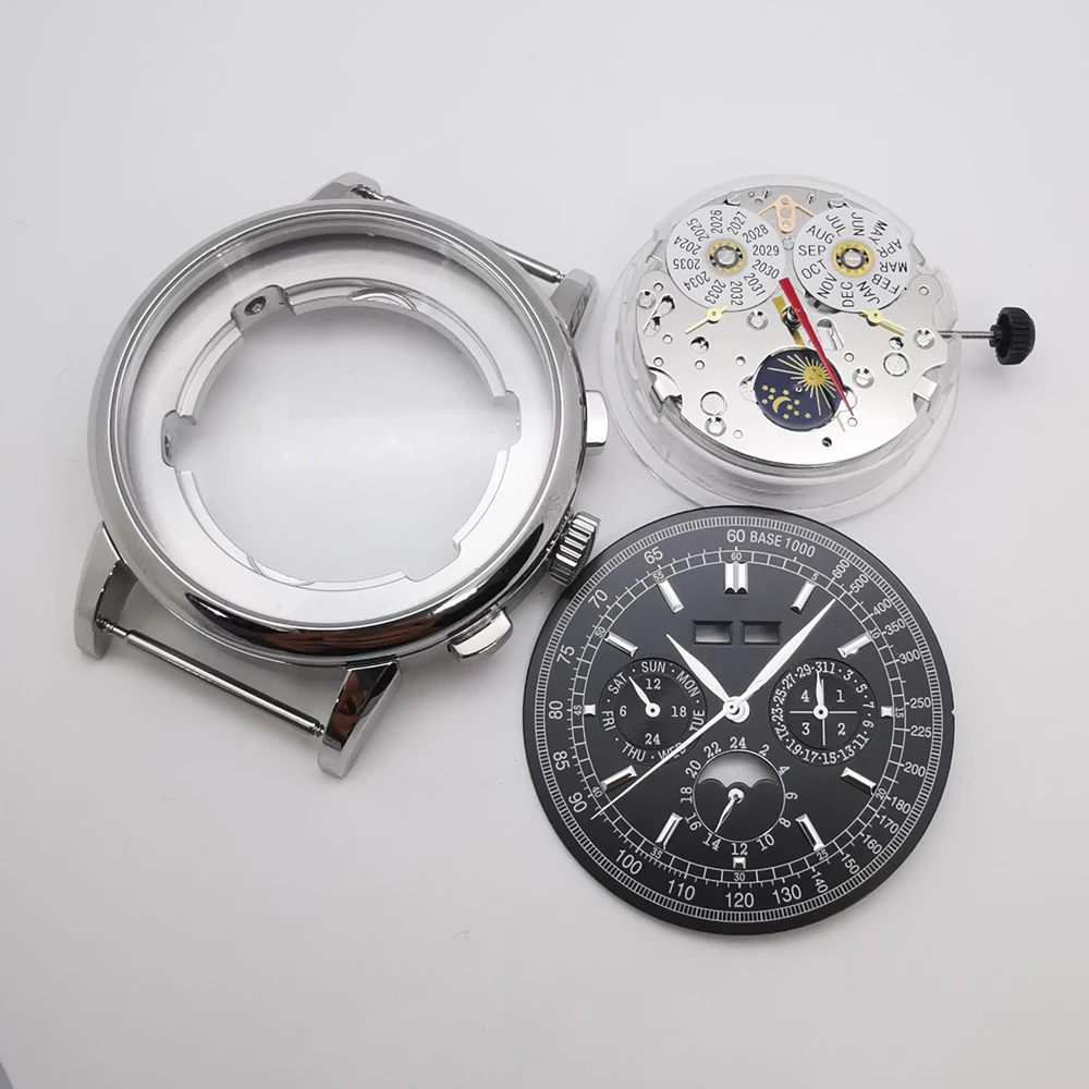 42-mm-Herrenuhrengehäuse + Zifferblatt + Zeiger + automatisches Uhrwerk ST1655