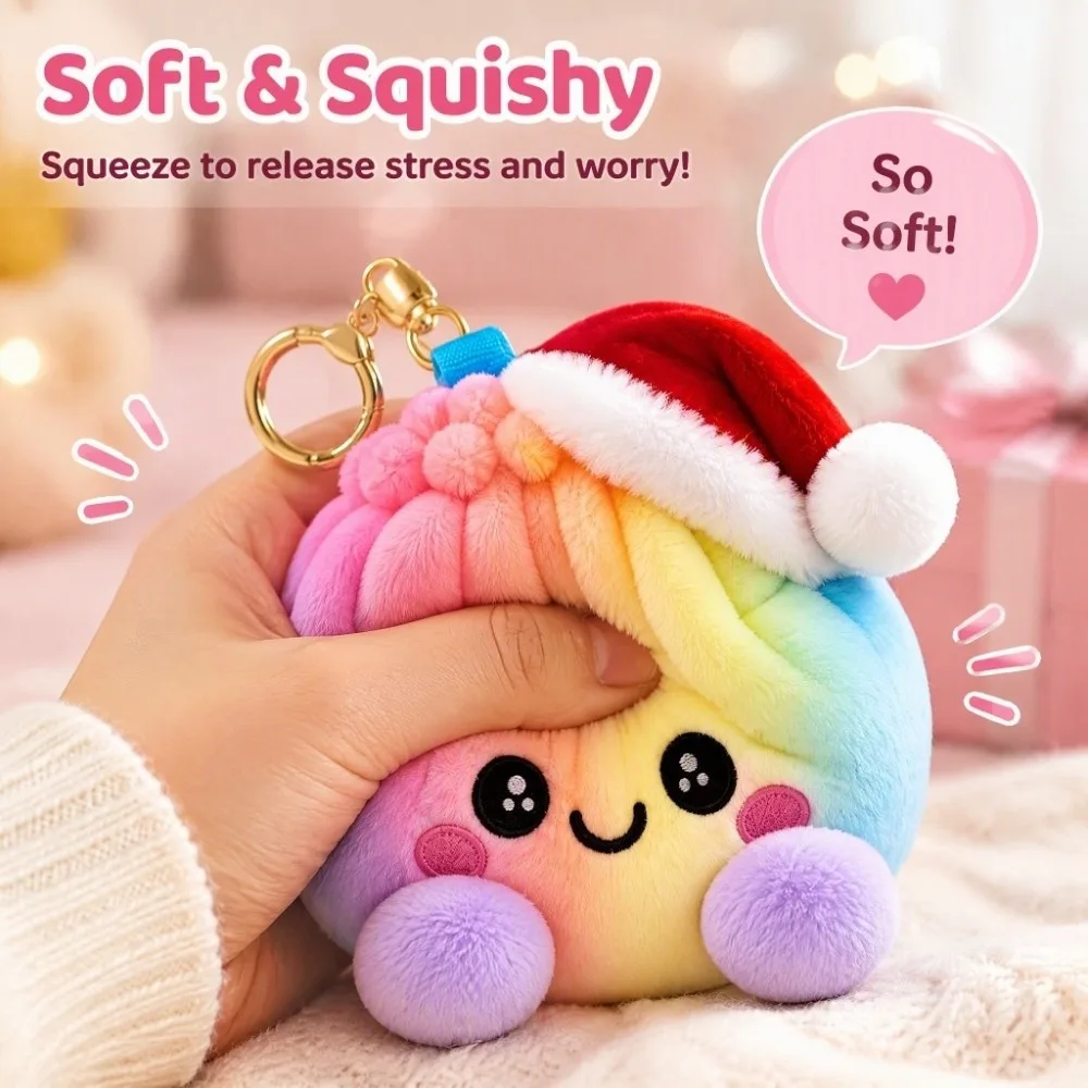 Food Shape Soft Stress Ball Keychain Food Shaped Squishy Squishy Dumpling Realistic Cute Stress Relief Pendant Kids