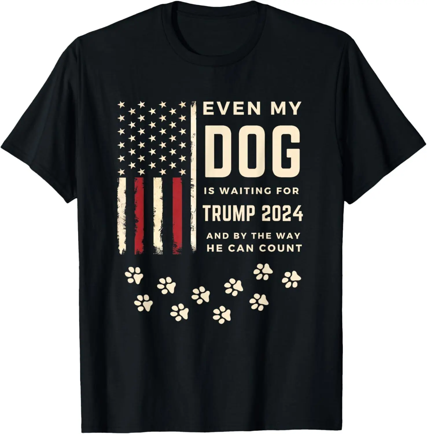 Even My Dog Is Waiting for Trump 2024 T-Shirt S-5XL