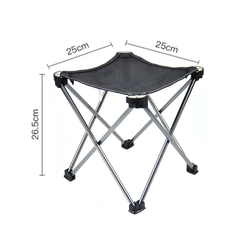 VILEAD Aluminum Alloy Ultralight Fishing Chair Foldable Portable Durable Camping Chair for Hiking Travel Outdoor Picnic Tools