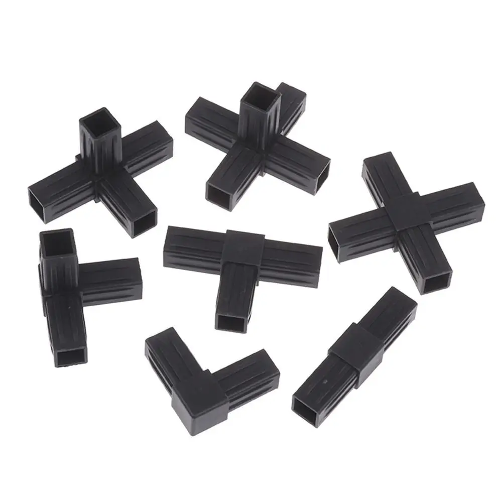 1Pcs 20/25/30mm Square Pipe Fitting X-L-T Shape 2/3/4/5-Way Plastic Pipe Connector Easy Installation ABS Plastic Pipe Angle Code