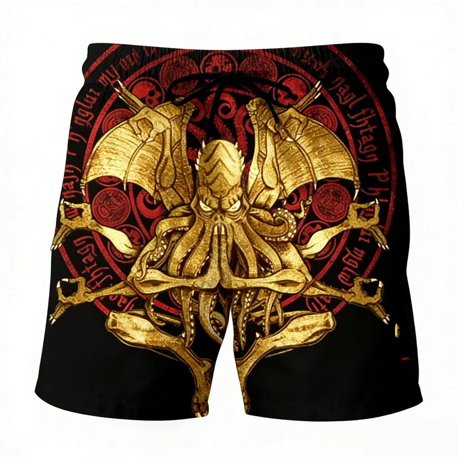 

Mens Comfortable Vacation Cartoon Sports Pants Daily