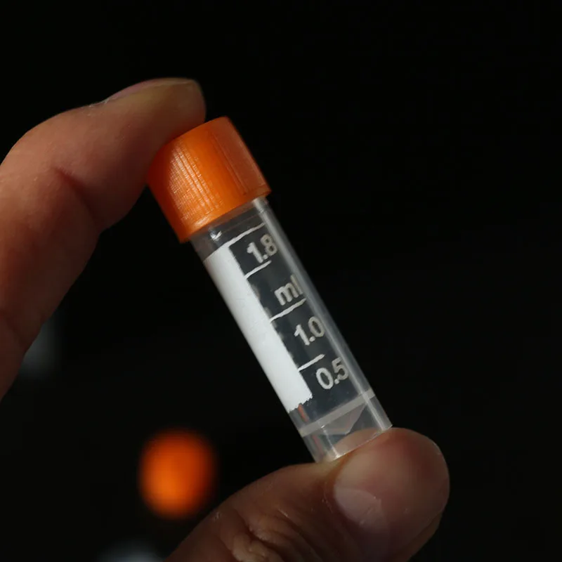 10 stücke 1,8 ml Labor Rohr mit Schraube Kappe Multifunktionale Kunststoff Transparent Rohr Probe Lagerung Container Zentrifuge Rohr