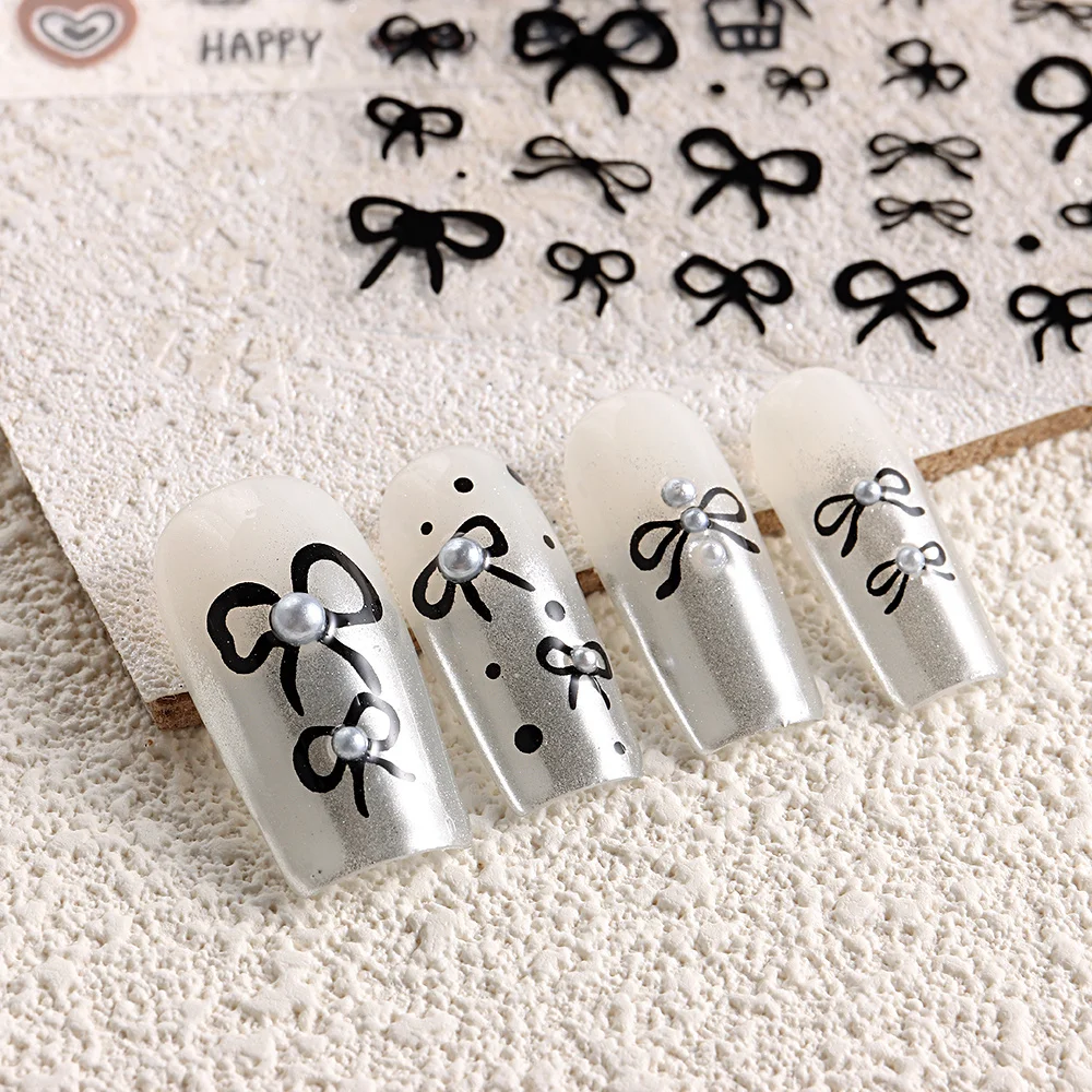 Nail Patch Sweet Butterfly Nail Decoration Nail Art Nail Enhancement Sticker Cute Cat Nail Stickers Beauty Lovely Cartoon