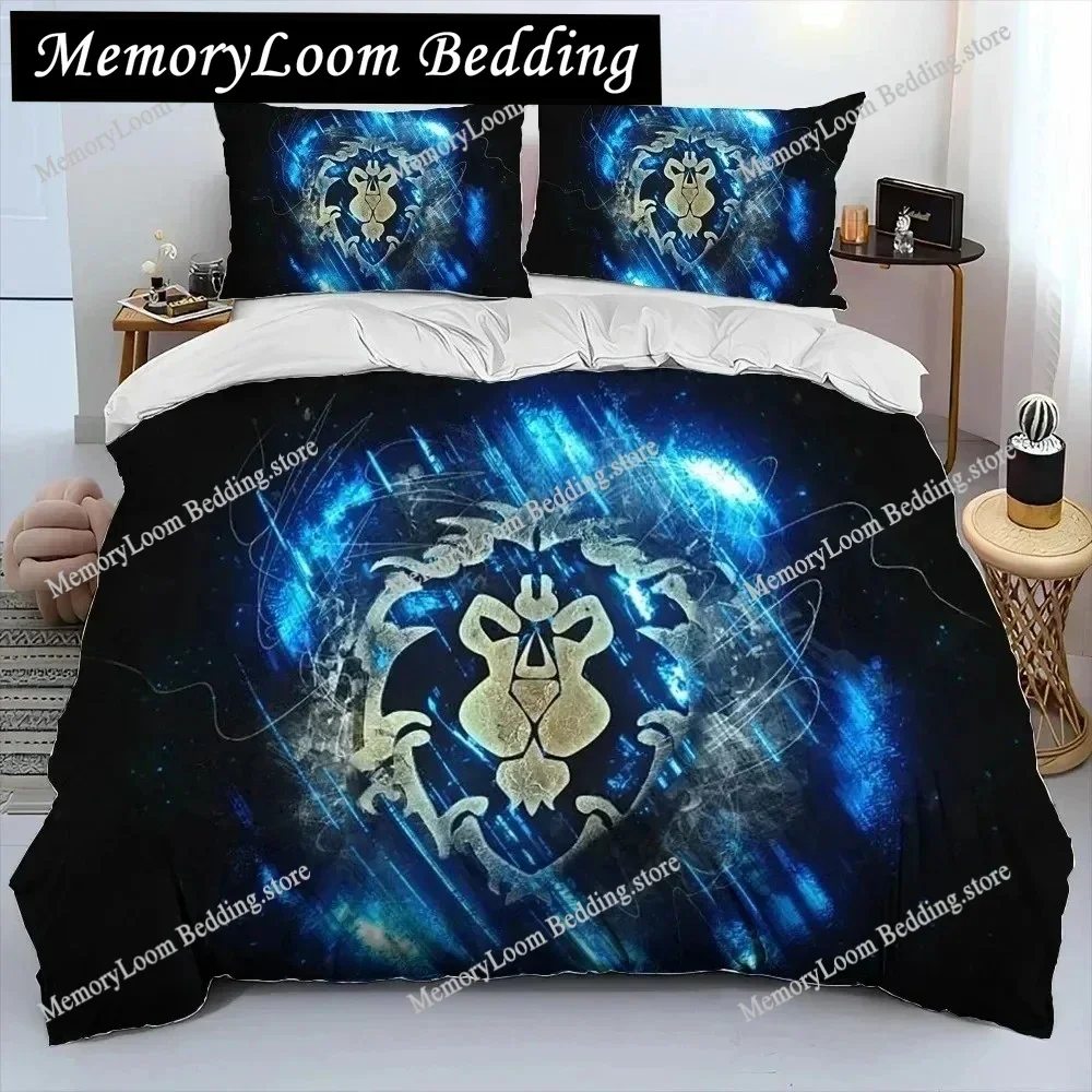 3D Print Game World Warcraft WOW Bedding Set Boys Girls Twin Queen King Size Duvet Cover Pillowcase Bed boys Adult Bedroom