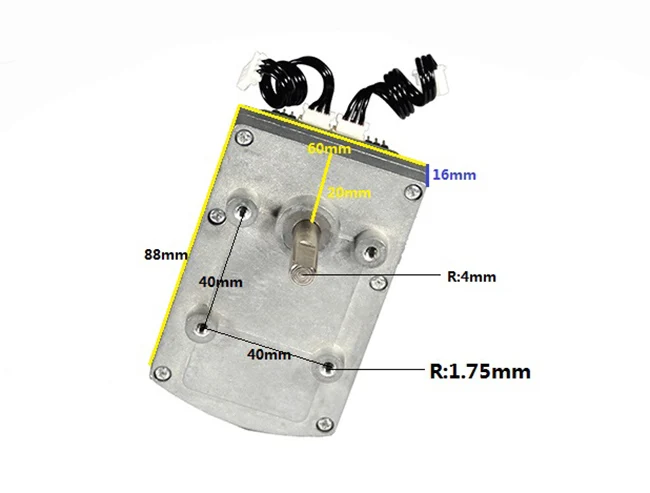 Servo de torque digital de 100 kg de escala gigante resistente de 12V para braço robótico