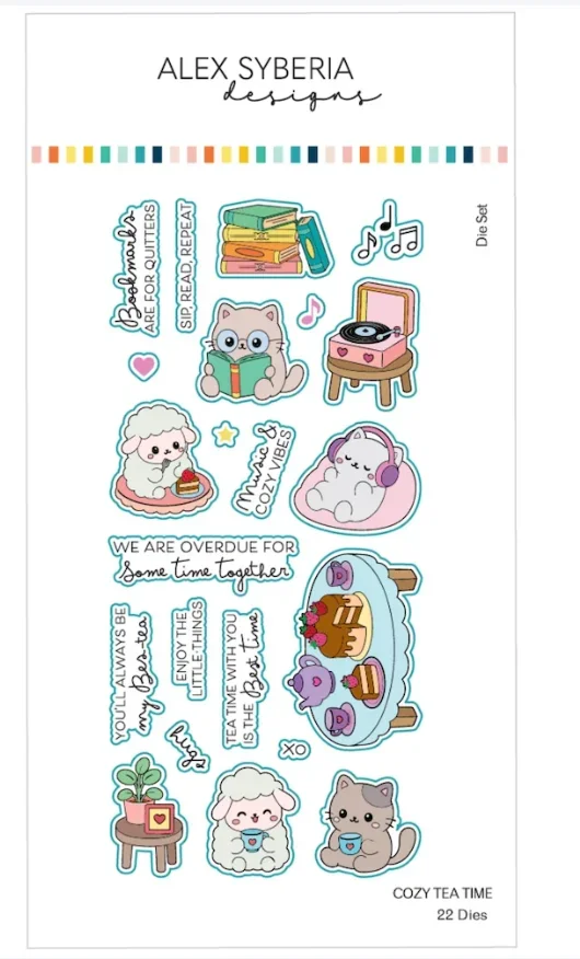 Dessert and Read a Book 2026 New Metal Cutting Dies For Craft Embossing Make Paper Greeting Card Making Template DIY Handmade