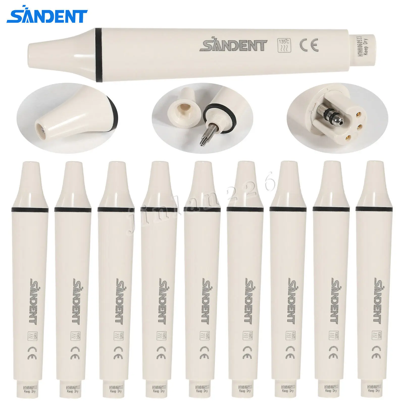 

1-10pcs Dental Ultrasonic Piezo Scaler Handpiece Fit EMS Cavitron Tip