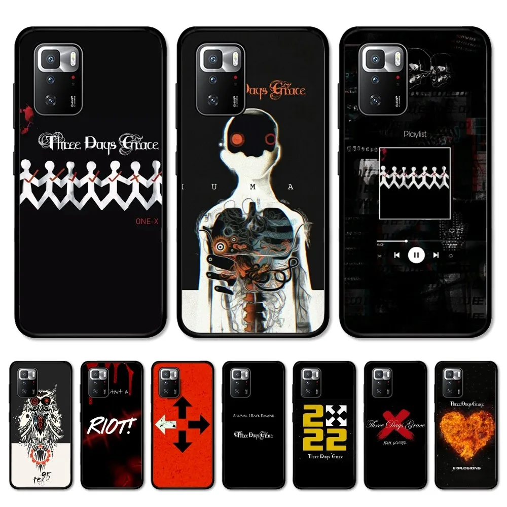 T-Three Days G-Grace Band Phone Case For Redmi 5 6 7 8 9 10 Plus Pro 6 7 8 9 A GO K20 K30 K40 Pro Plus F3 Fundas