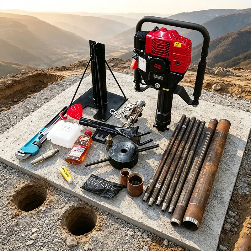 Customized Rugged Core Sampling Tool Soil Rock Concrete 15M High Quality Recovery Field Ready Petrol Driven