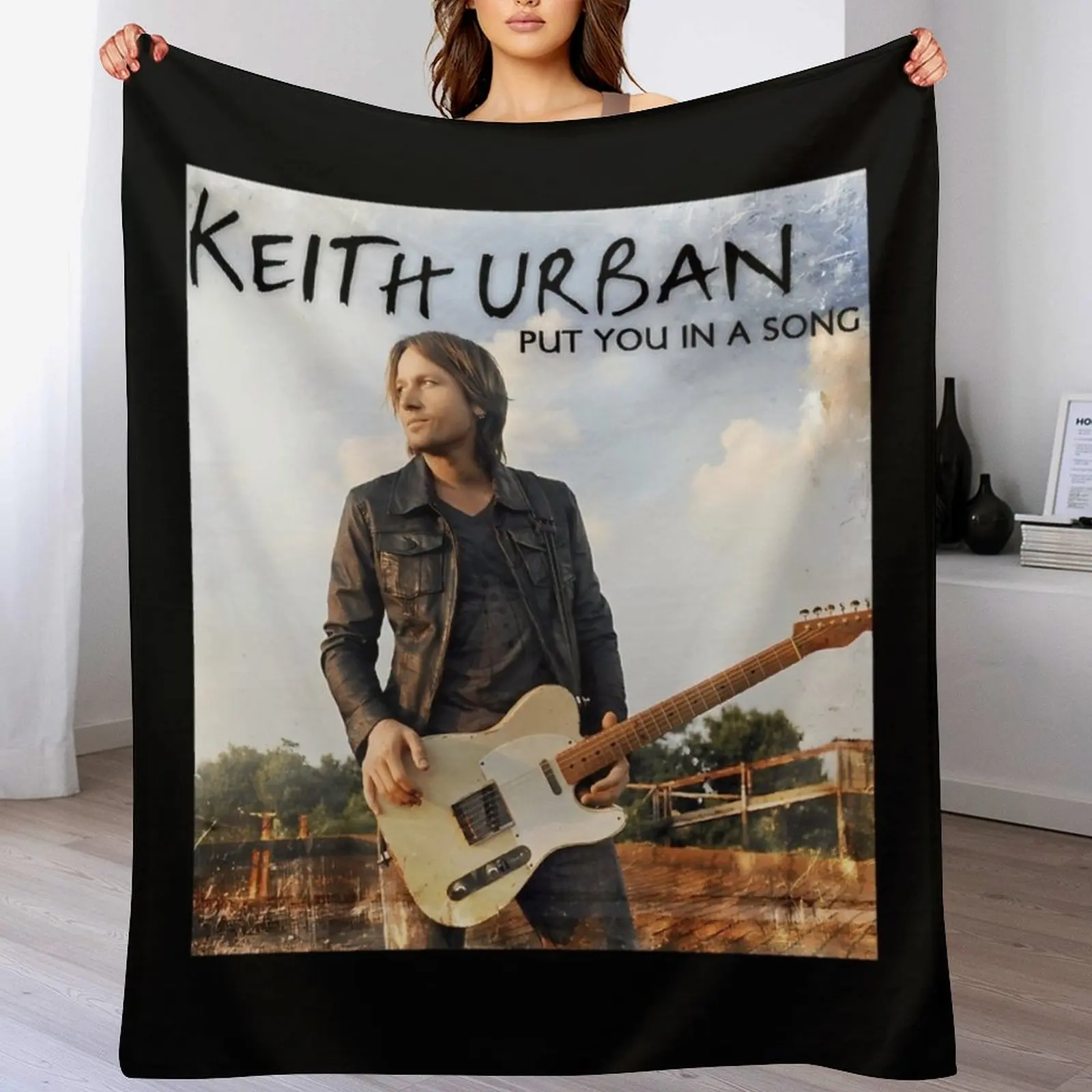 

keith urban tour date lovh4 Throw Blanket Furry Luxury Furrys Comforter Blankets