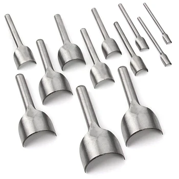 KRABALL 3-50mm Przecinak do skóry Półokrągły dziurkacz DIY Skórzane narzędzie rzemieślnicze ze skóry bydlęcej do dziurkacza do paska Pasek do portfela Narzędzie do skóry