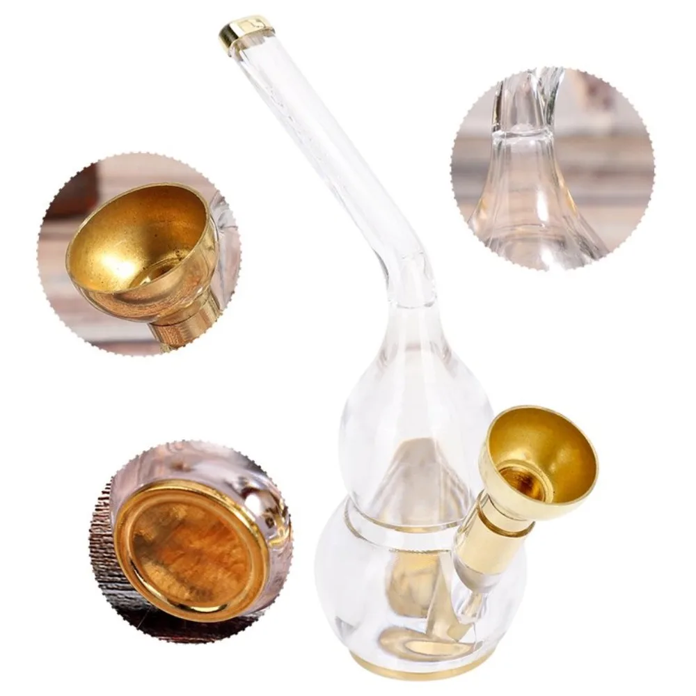 Cigarettes&Tobacco Smoking Pipe Water Filter Acrylic Hookah Set with Metal Grass Bowl Cigarette Holder Herb Smoke Accessories view 3