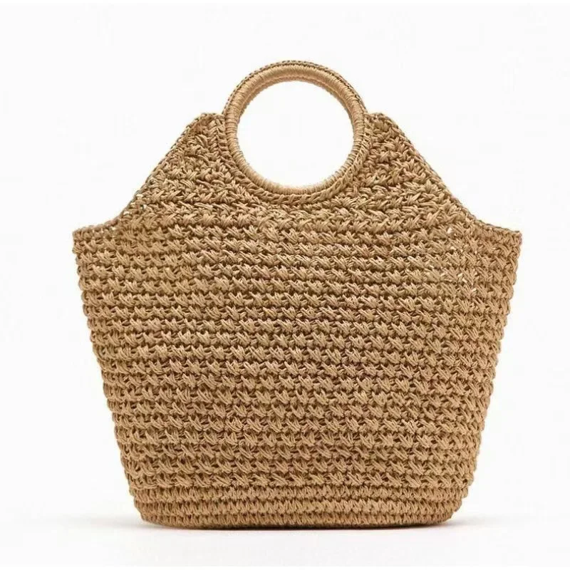 Marke Woven Clutch Tasche Luxus Neue High-end-Meer Urlaub Reise Große Kapazität Stroh frauen Einfache Textur Mode brieftasche – Detail 24