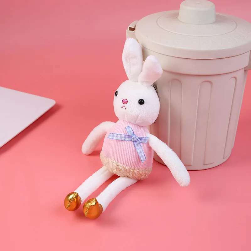 

60pcs/lot Cute Plush Elf Rabbit Keychain Girls Bags Doll Toys Gift Dropshipping,Deposit First to Get Discount much,Pta607