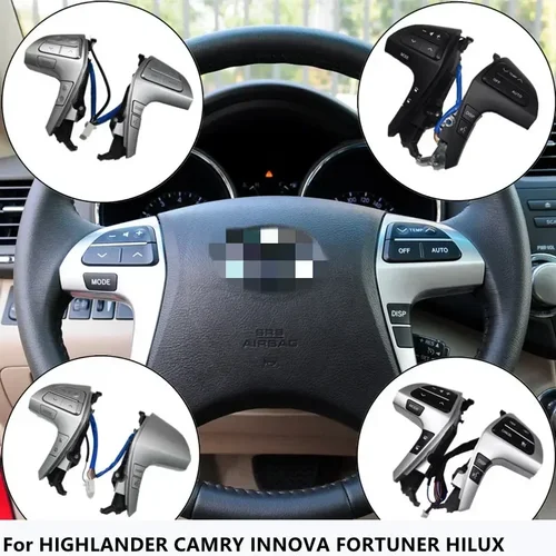 Imagen 1 del producto Botón de control de audio multifunción para volante, botón de aire acondicionado, botón de volumen para HIGHLANDER CAMRY INNOVA FORTUNER 84250-06180