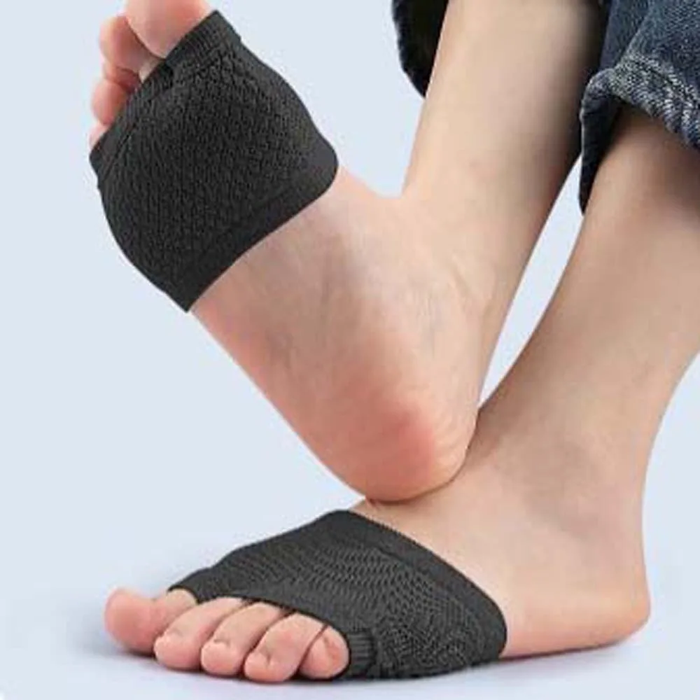 Two Toes Splitter Half Palm Socks Support Forefoot Comfort Padding Forefoot Pads Foot Care Tools Prevent Abrasion