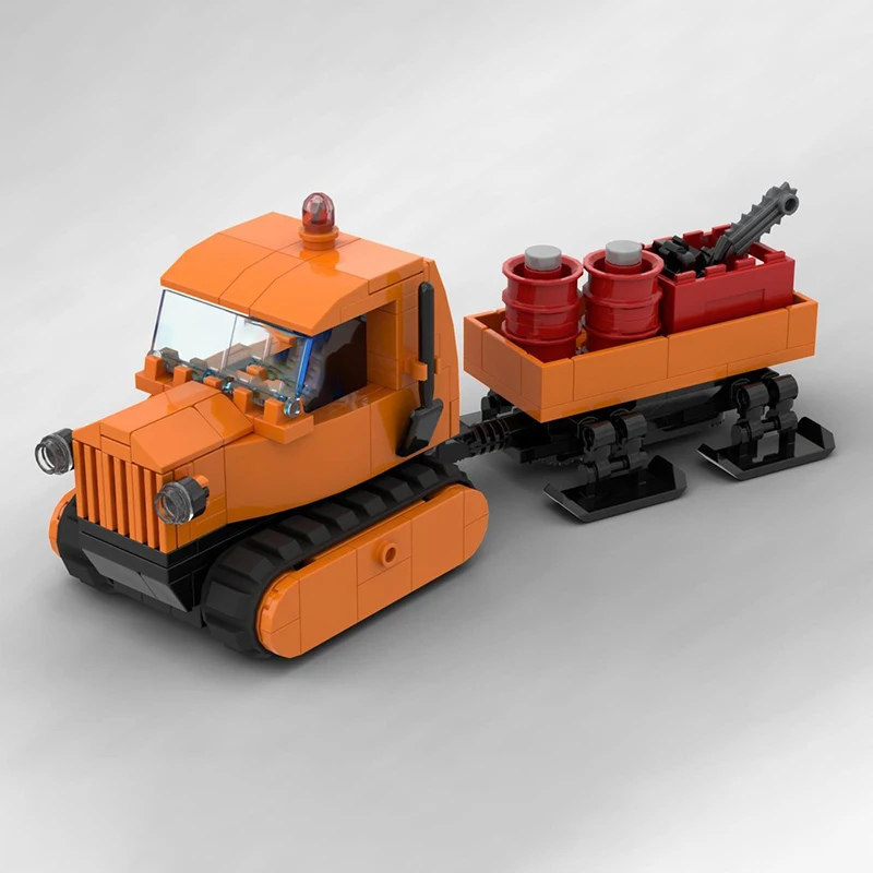 Urban Truck Model Moc Bouwstenen Tucker Sno-Cat Model Technologie Modulaire Stadsauto's Geschenken Bouw DIY Montage Speelgoed
