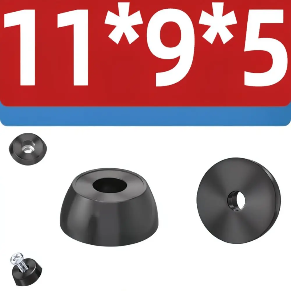 Industrial Rubber Feet Pads Round Conical Floor Guard Shock Absorber For Furniture Equipment Base Protection