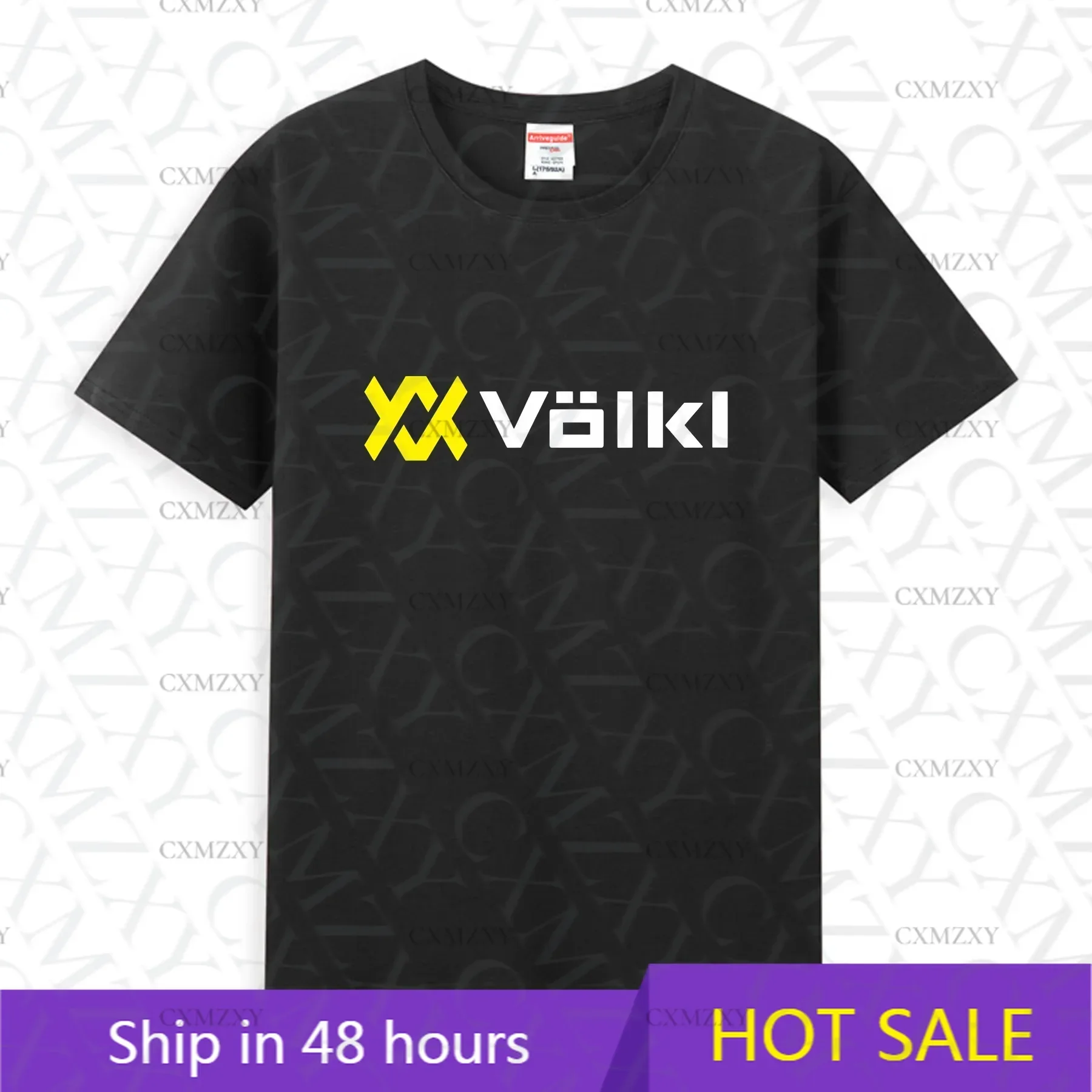 

2025 Men T Shirt Casual Volkl Sports Logo T-shirt Graphic Oversized Sports Tops Breathable Comfortable Streetwear S-3XL Cool Tee
