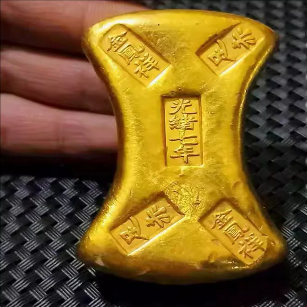 In the seventh year of the Guangxu reign, Jin Fengxiang, Jin Xing, and Zuhong gold ingots were used