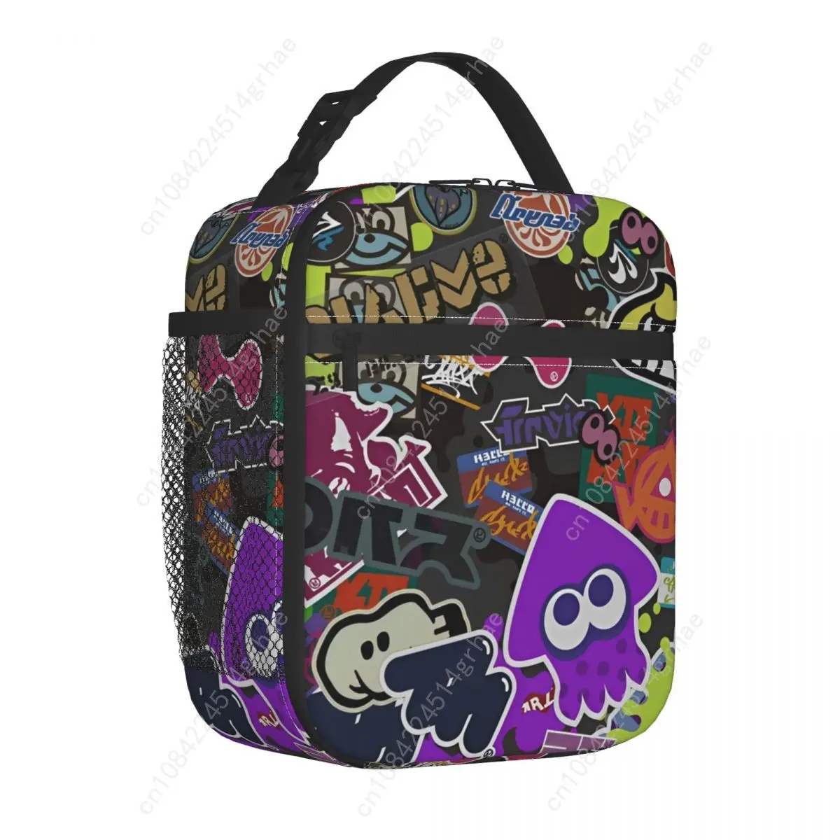 Splatoon Shoot Video Game Insulated Lunch Bags Food Bag Portable Cooler Thermal Lunch Box For School Office