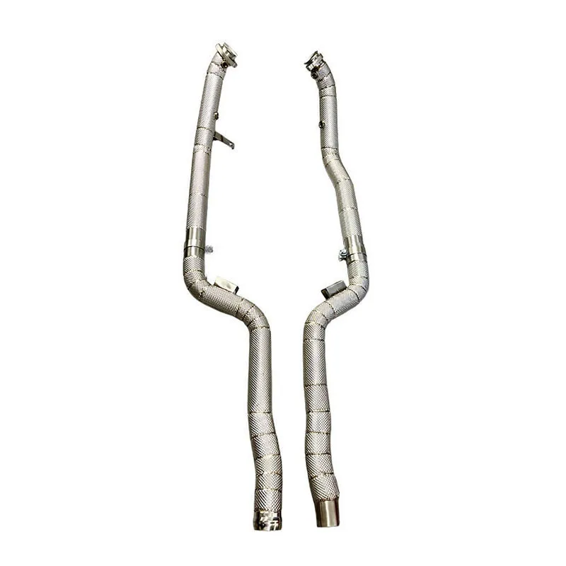 

Тюнингованный выхлопной даунпайп для E63 W212 M157 V8 2007-2016 из нержавеющей стали без катализатора