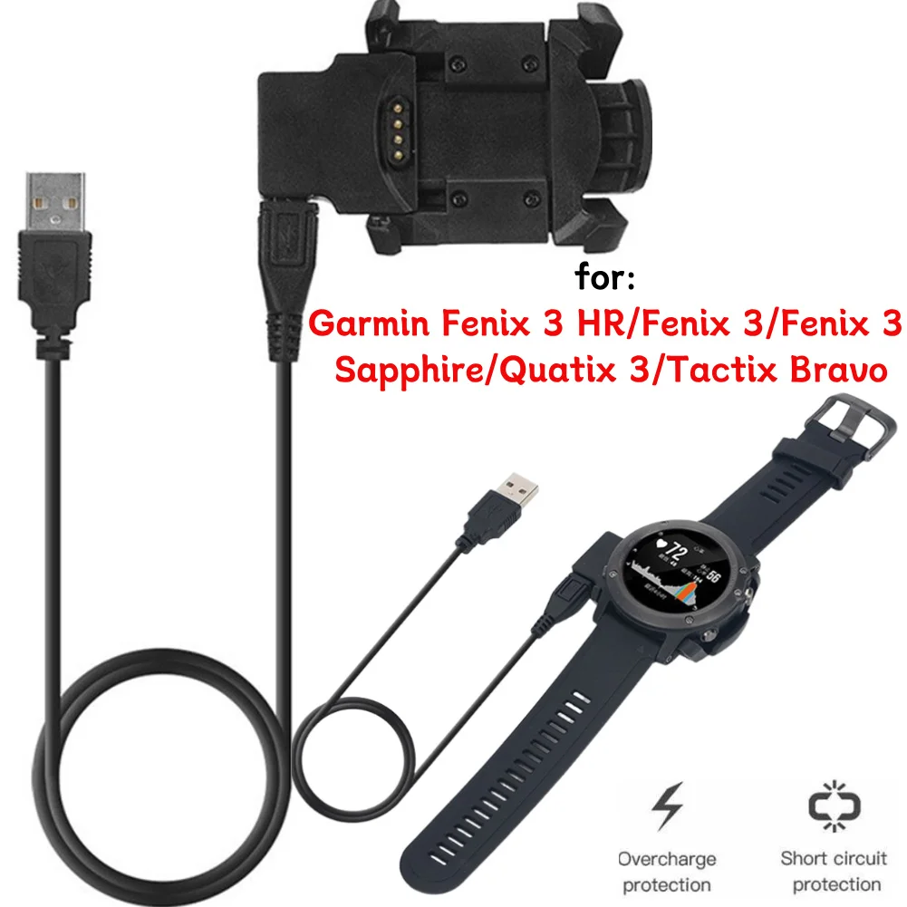 

Док-станция для зарядного устройства для часов Garmin fenix 3 серии, зажим для умных часов, зарядная док-станция, адаптер питания, аксессуар для часов с питанием