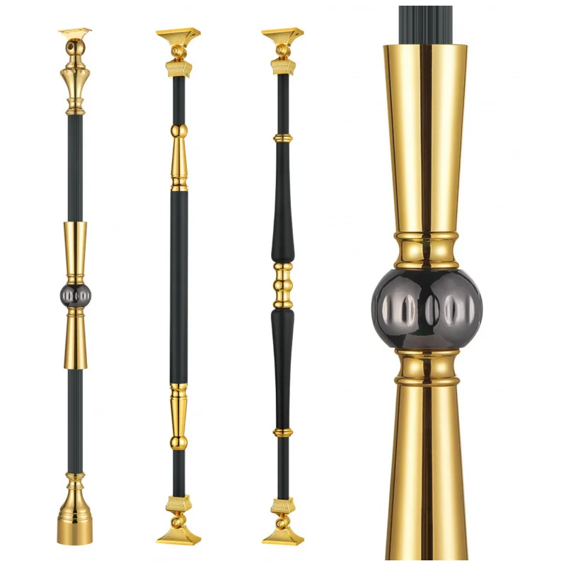 Barrières d'escalier de conception moderne, Support de main courante, Baluster d'escalier en alliage d'aluminium personnalisé