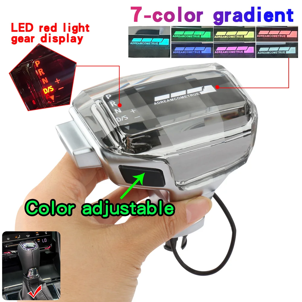 

For Skoda Octavia Jingrui Xinrui Yeti Wild Emperor Speed with LED crystal Gear Shift Knob indicator light handle Gear shift head