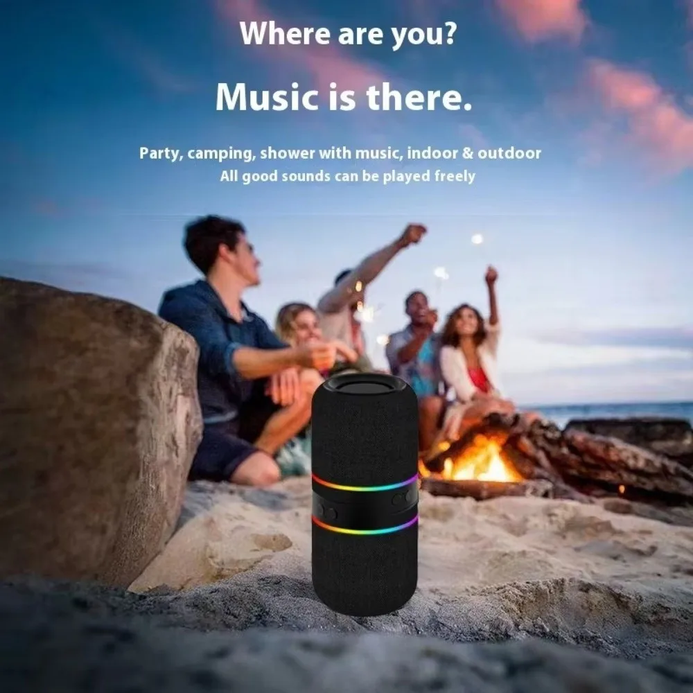 2-in-1 Magnetic Split Bluetooth Speaker RGB Colorful Lights HiFi Stereo Sound Modular Bluetooth Speaker Split&Combine Design