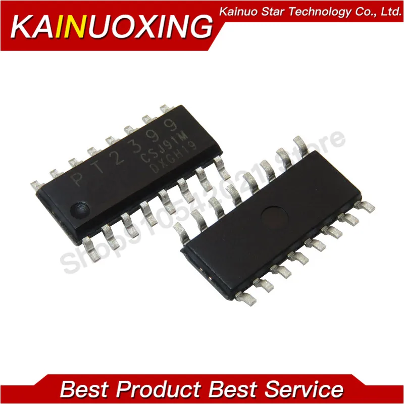 10PCS PT2399 SOP16 Processador de Áudio Digital com Efeito de Eco e Reverberação SMD IC Chip