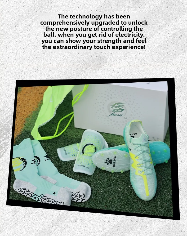 Kelme Professionelle Fußballschuhe für Herren, Mg-Training, Fußballschuhe für Jugendliche und Kinder, rutschfeste Fußballschuhe für den Innenbereich – Detail 11