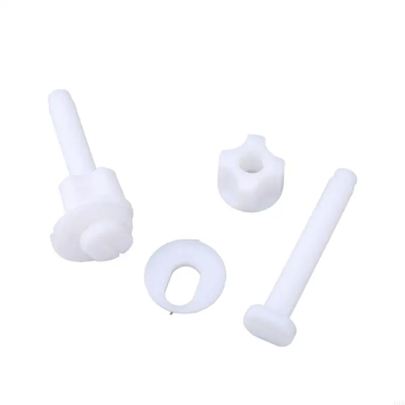 ABS Toilet Cover Screw Set Secure & Long Service Bathroom Fixture Fasteners Toilet Lid Mounting Set for Bathroom