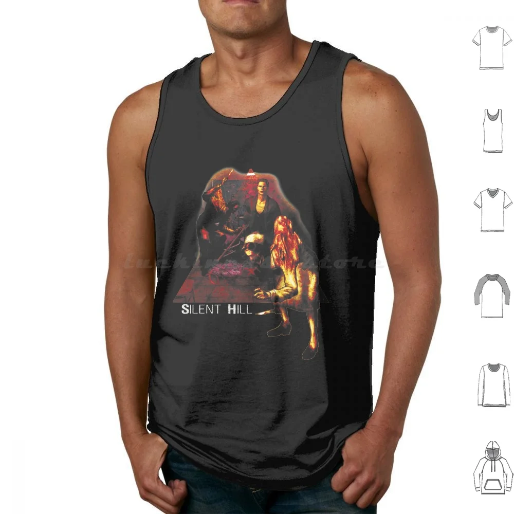

Silent Hill Classic Original Tank Tops Vest Sleeveless Silent Hill Nurses Video Game Horror Survival Monsters Zombies The