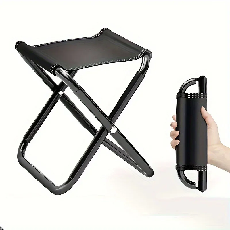 1 Piece Portable Folding Camping Stool, Compact and Portable, Suitable for Outdoor Fishing, Hiking, Gardening and Beach