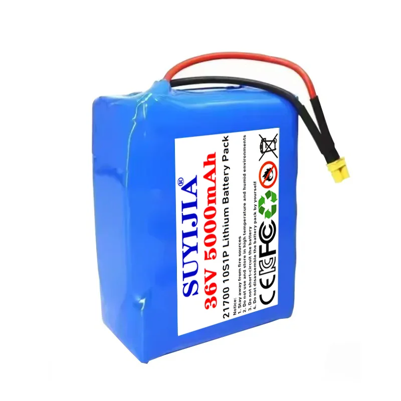 

2026 36V 5Ah 10S1P 21700 5000mAh Li-ion Battery Pack for M365 MIJIA Pro Scooter, XT30 Plug +20A BMS, Extended Range